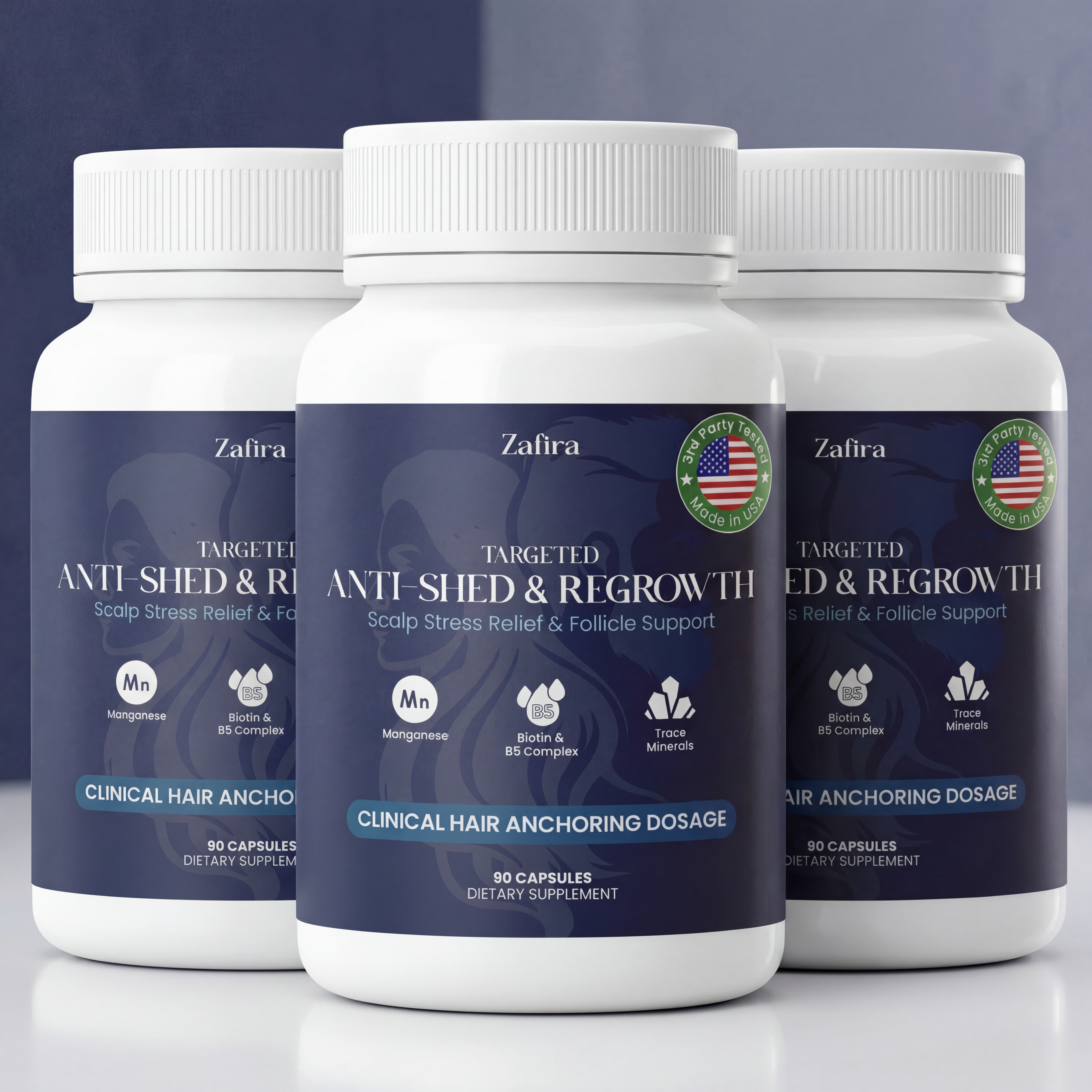 90-Day Supply Targeted Anti-Shed & Hair Regrowth Formula
